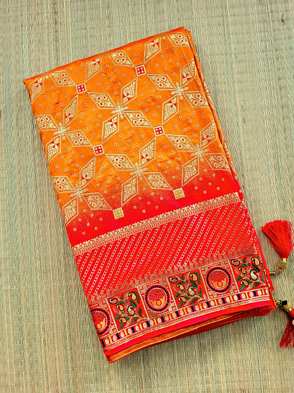Banaras Semi Kathan Saree