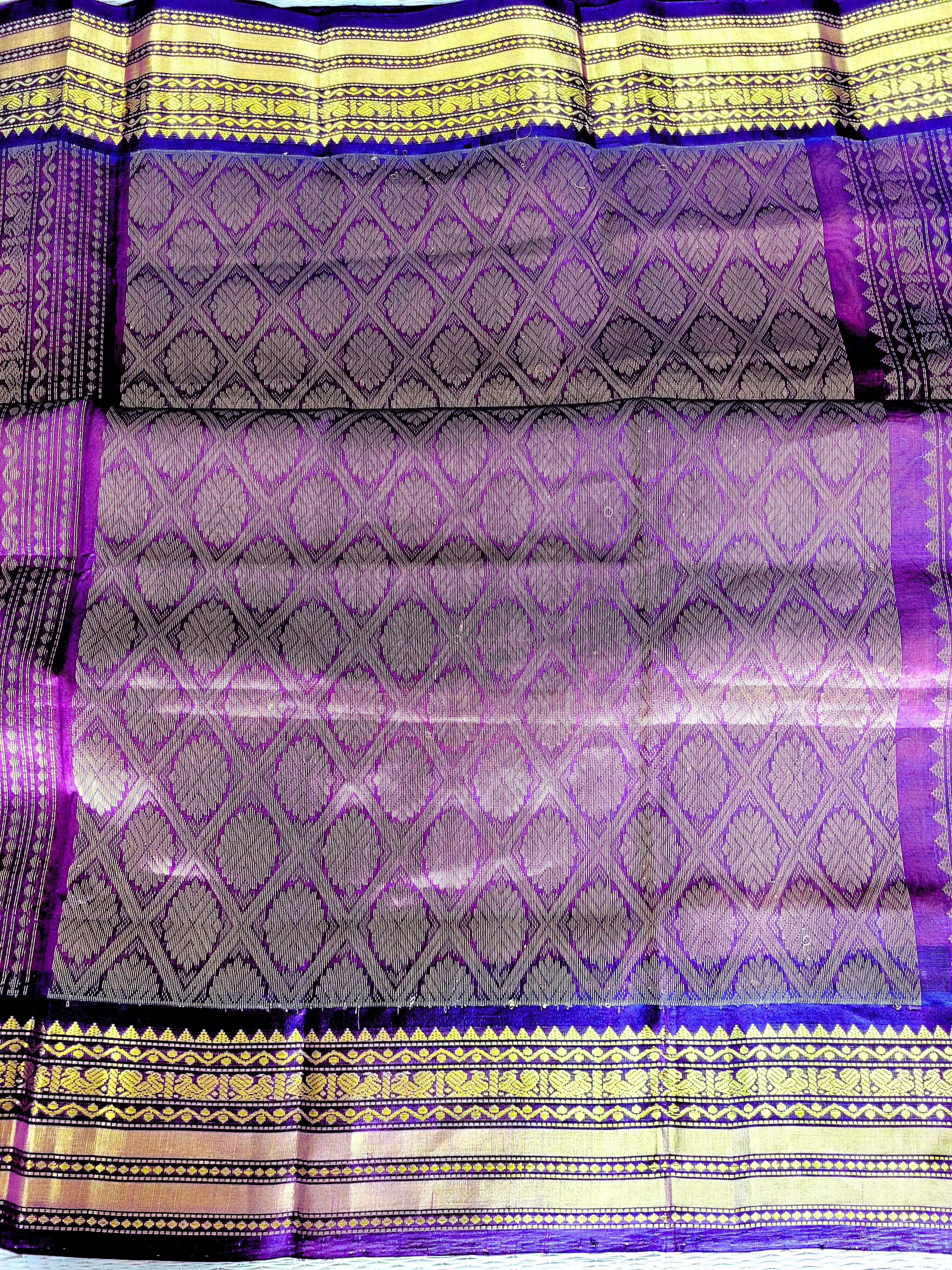Honey Color Kanjivaram Sico Saree With Stitched Blouse