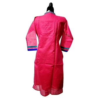 Chanderi Embroidery Kurti
