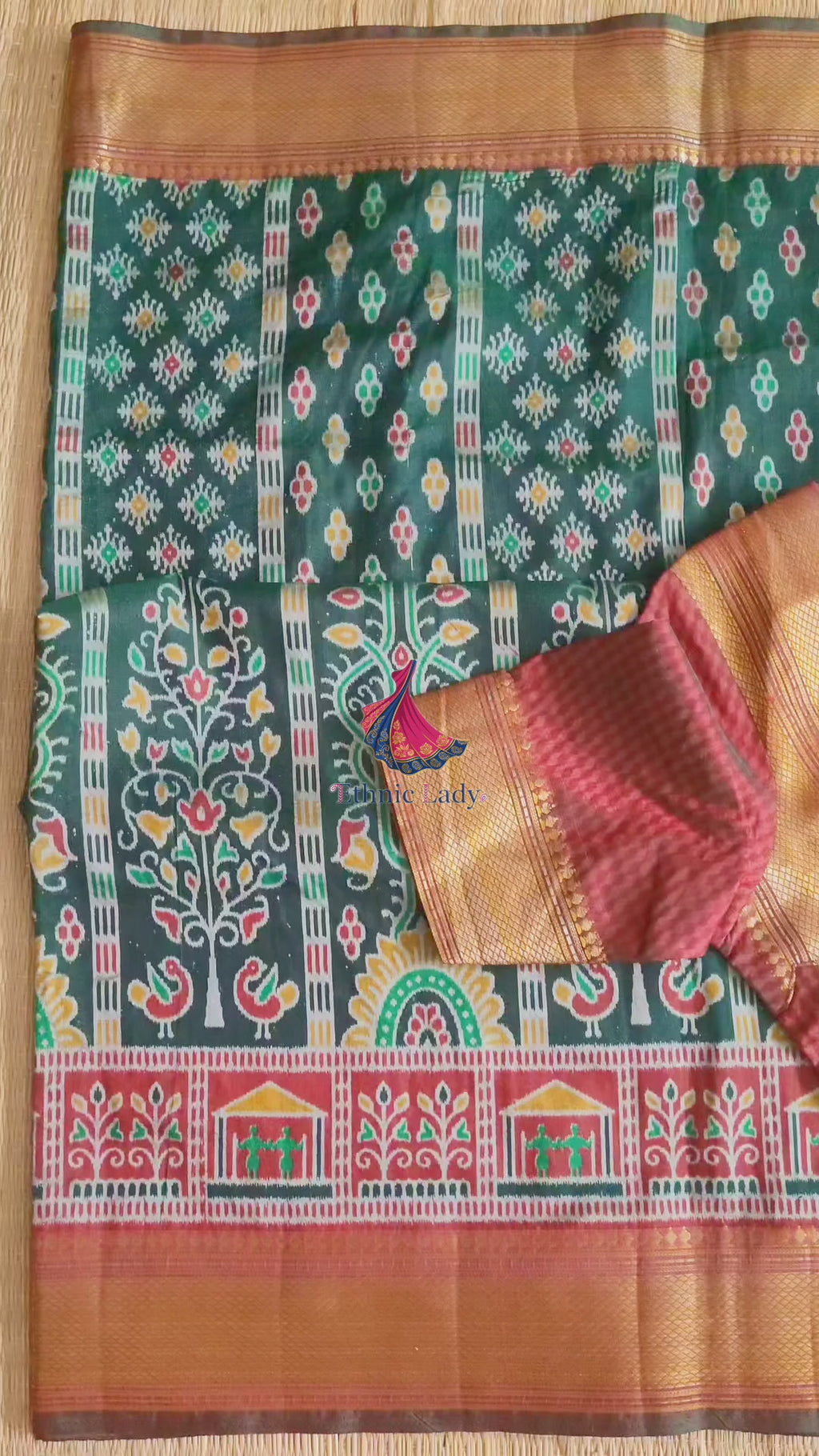 Semi Silk Saree With Pre-stitched Blouse