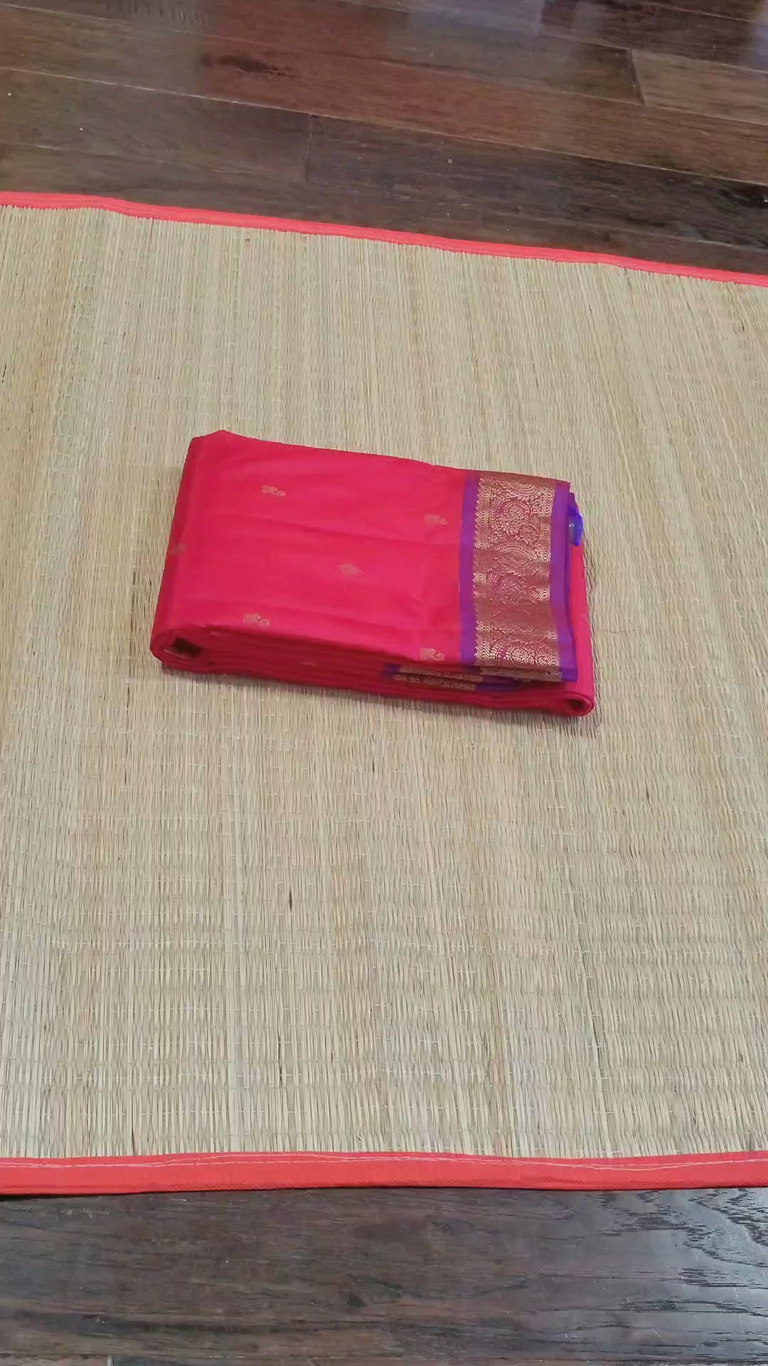 Rani Pink Kanchipuram Handloom Silk Saree