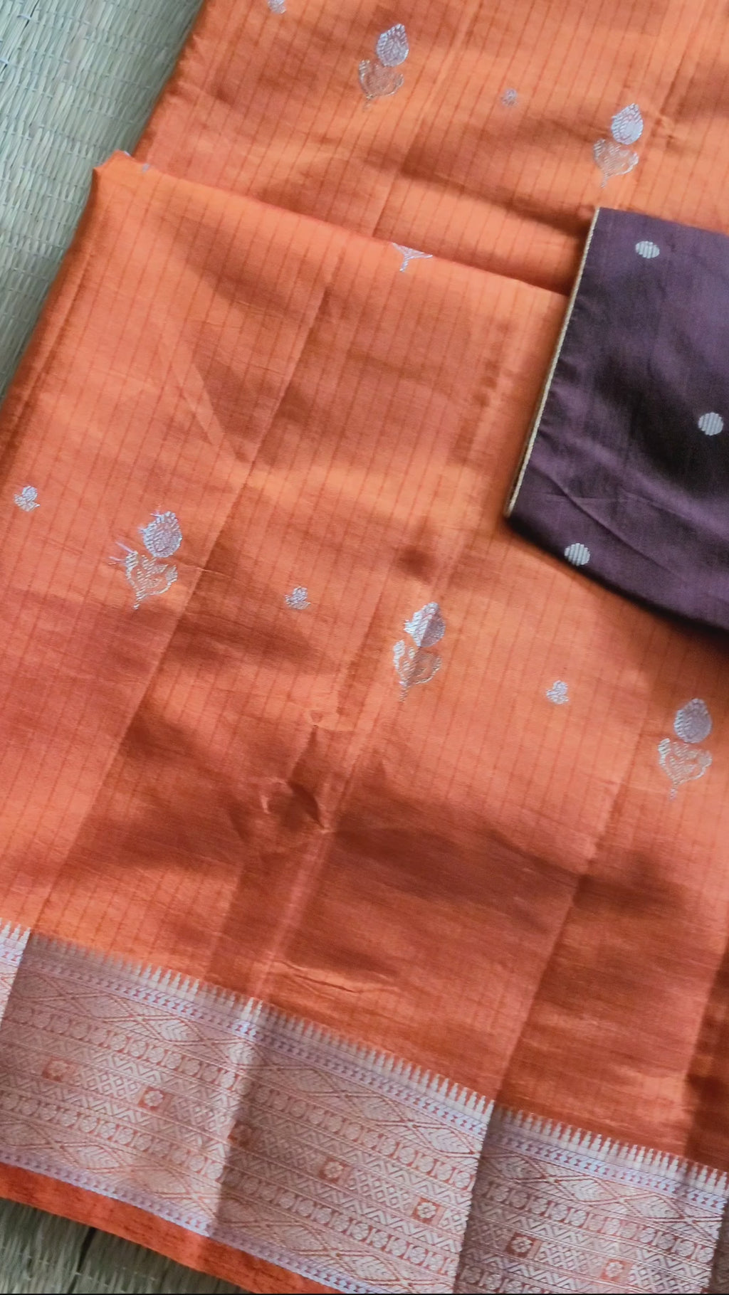 Semi Silk Saree With Pre-stitched Blouse