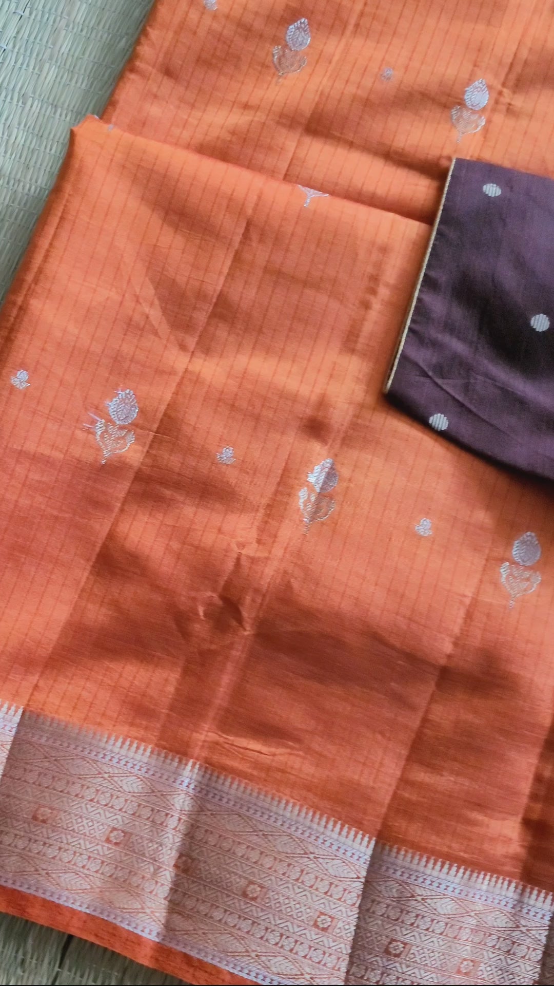 Semi Silk Saree With Pre-stitched Blouse