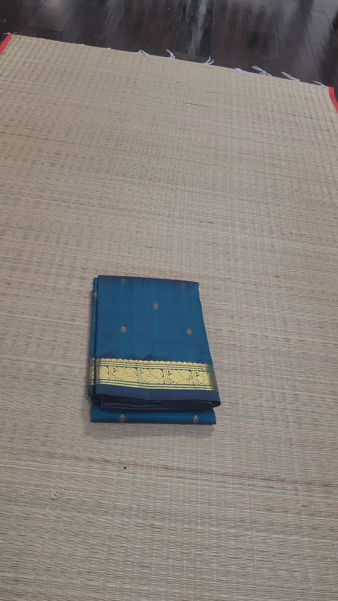 Blue Kanchipuram Handloom Silk Saree