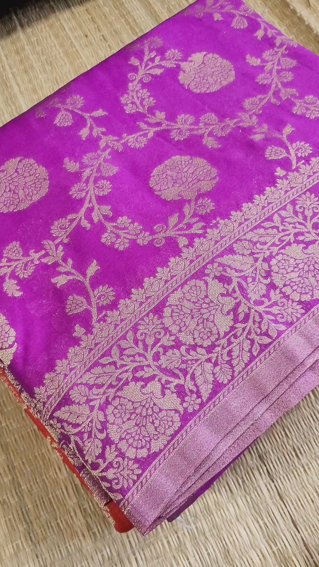 Semi Georgette Banaras Silk Saree