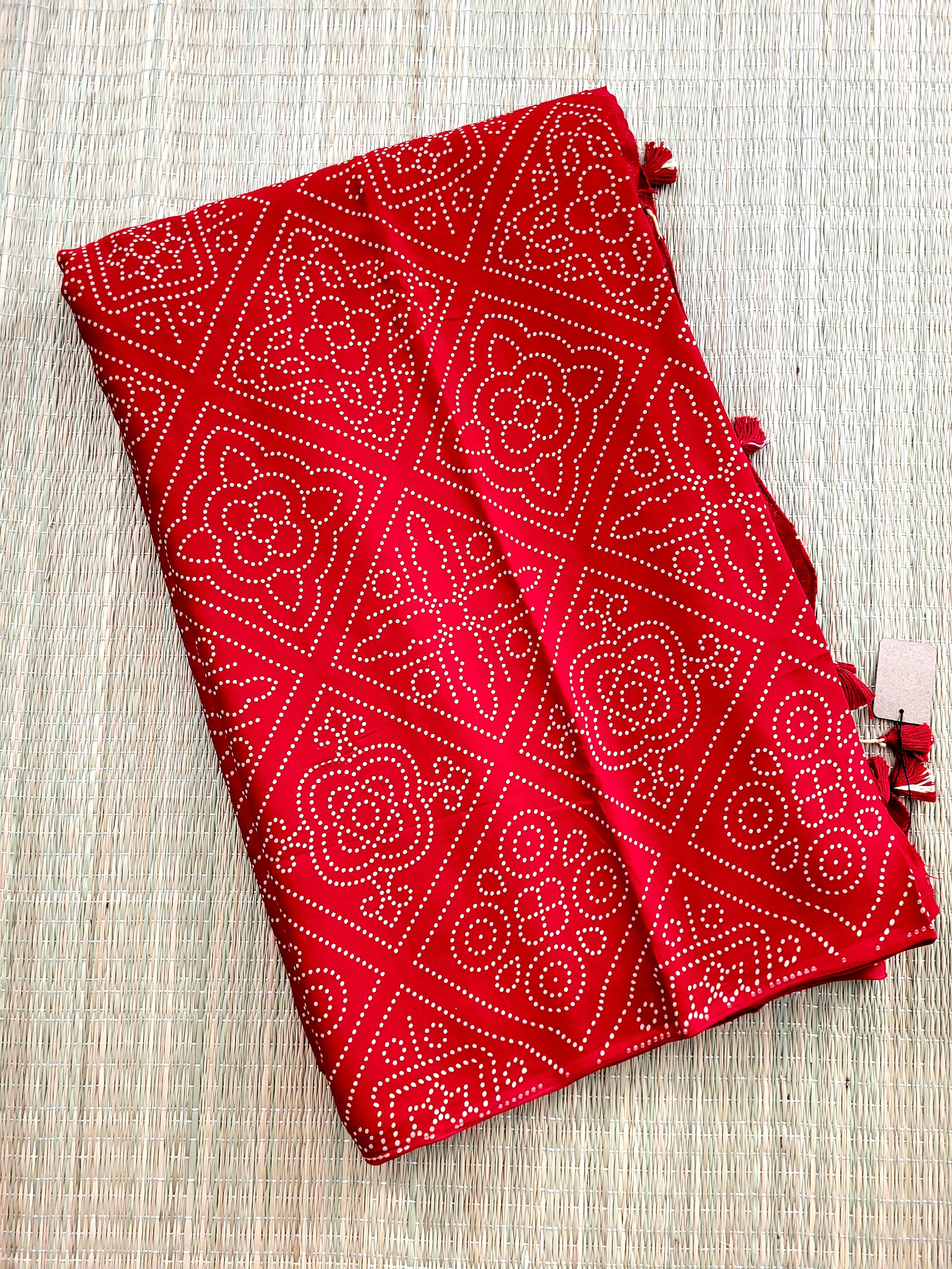 Modal Silk Bandhani Saree