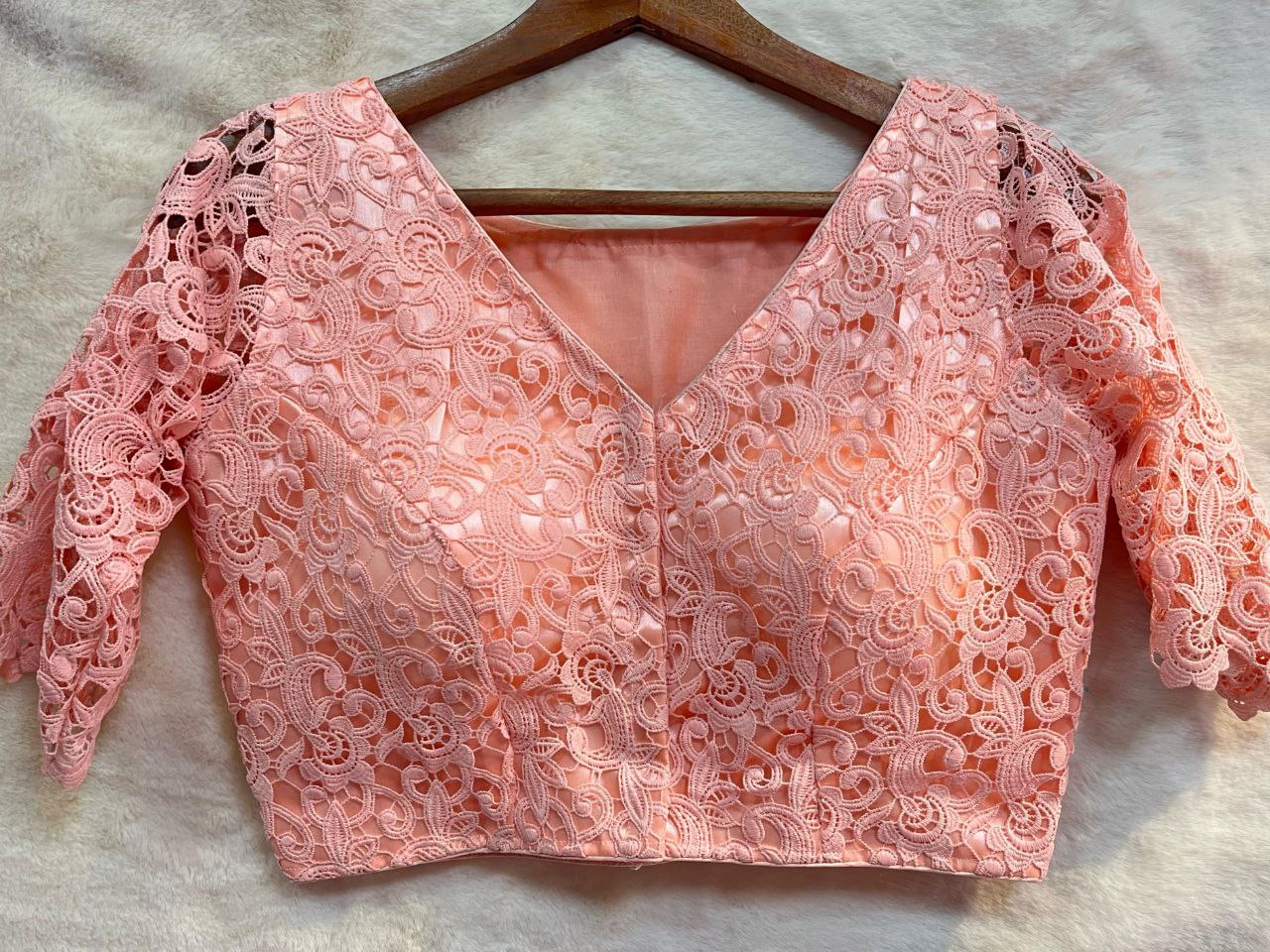 Cut Work Saree Blouse