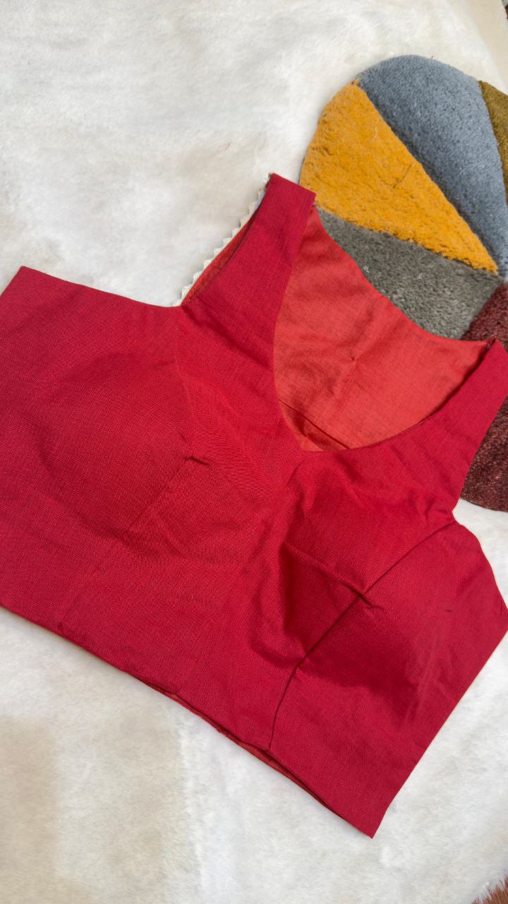 South Cotton Haulter Neck Blouse