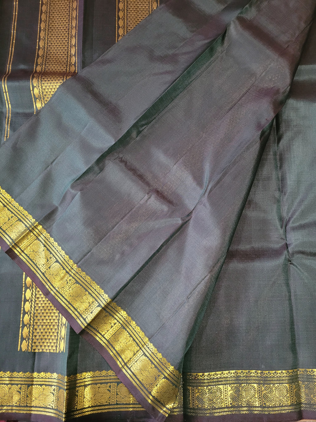 Maanthulir Green Kanchipuram Handloom Silk Saree