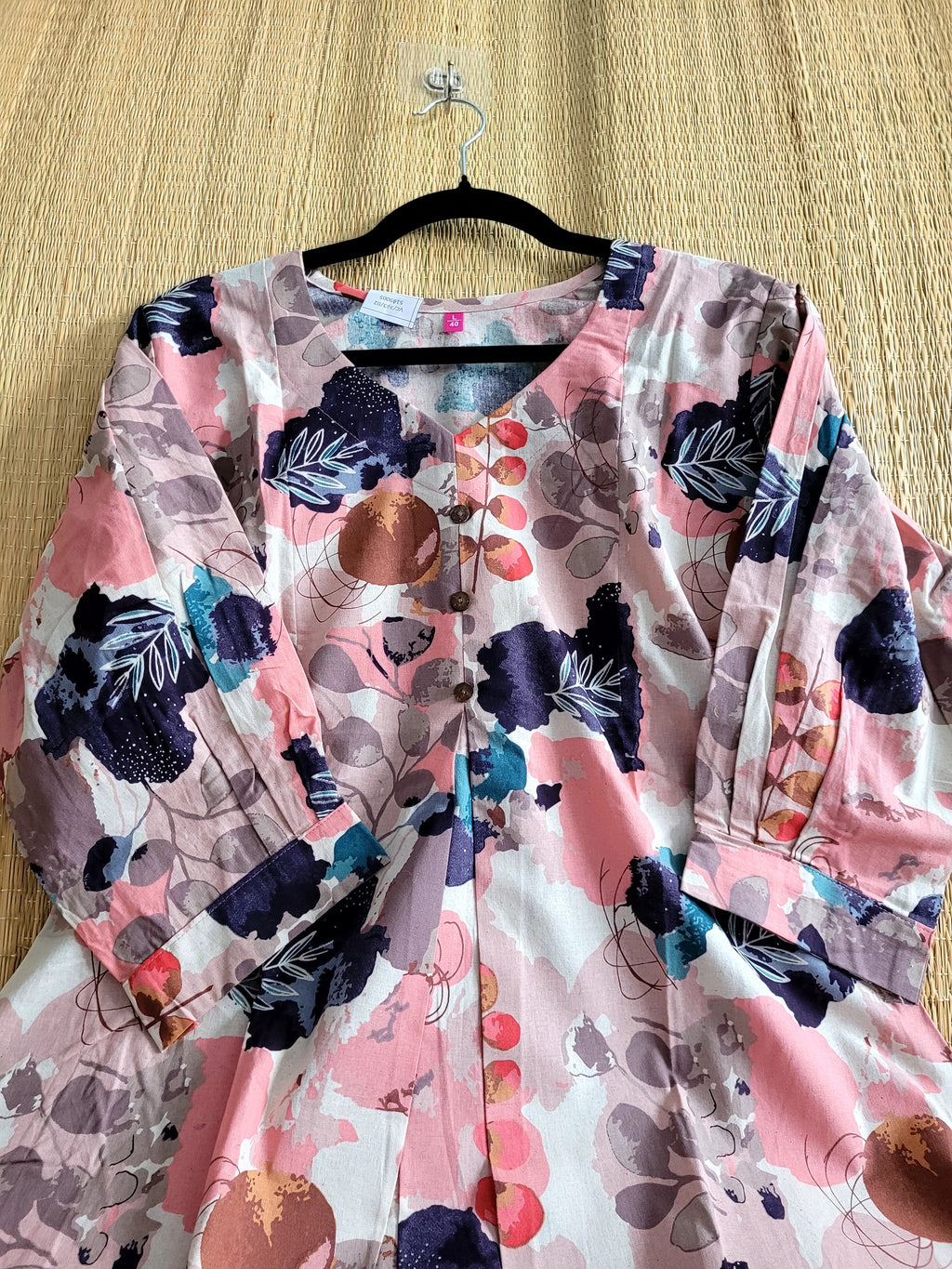 Cotton Printed A line Kurti With Pant