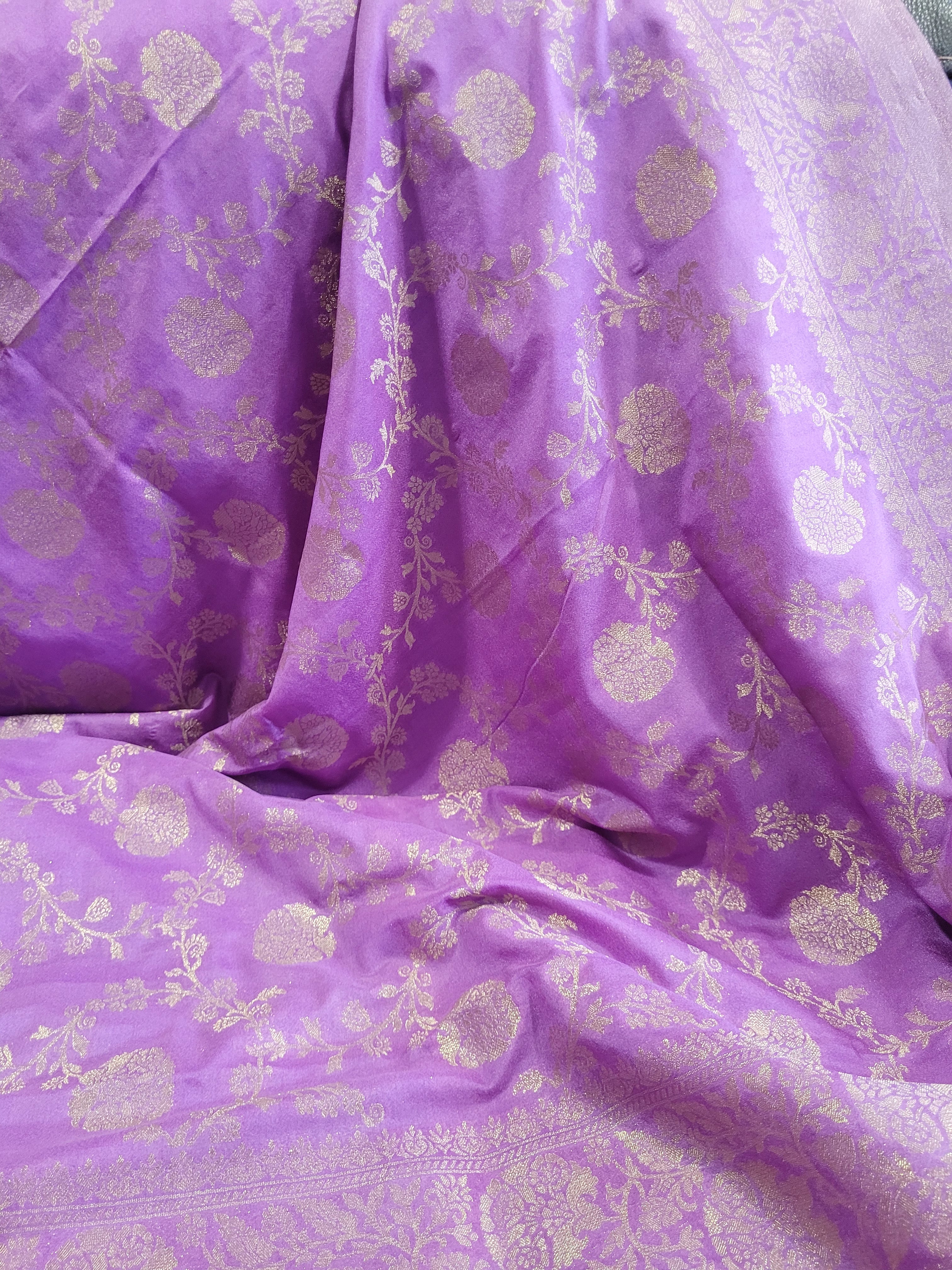 Semi Georgette Banaras Silk Saree