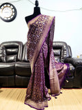 Premium Khadi Banaras Georgette Saree