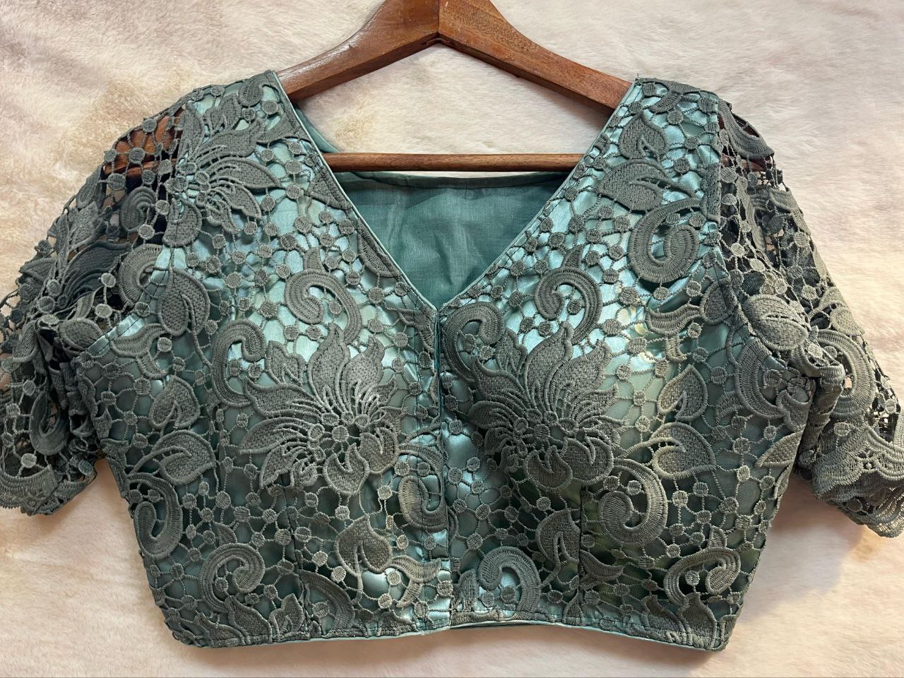Cut Work Saree Blouse