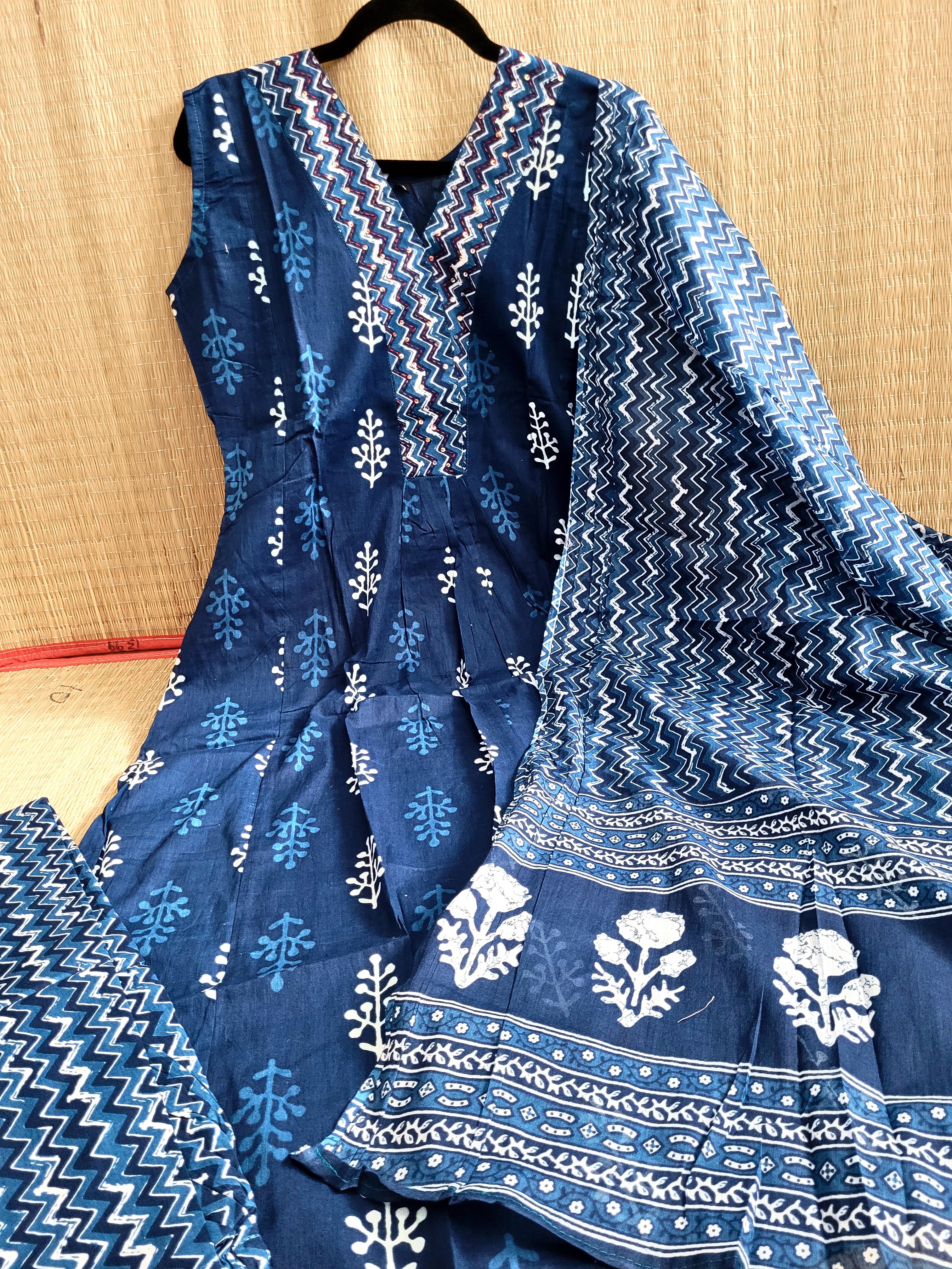 Block Printed Cotton Salwar Suit