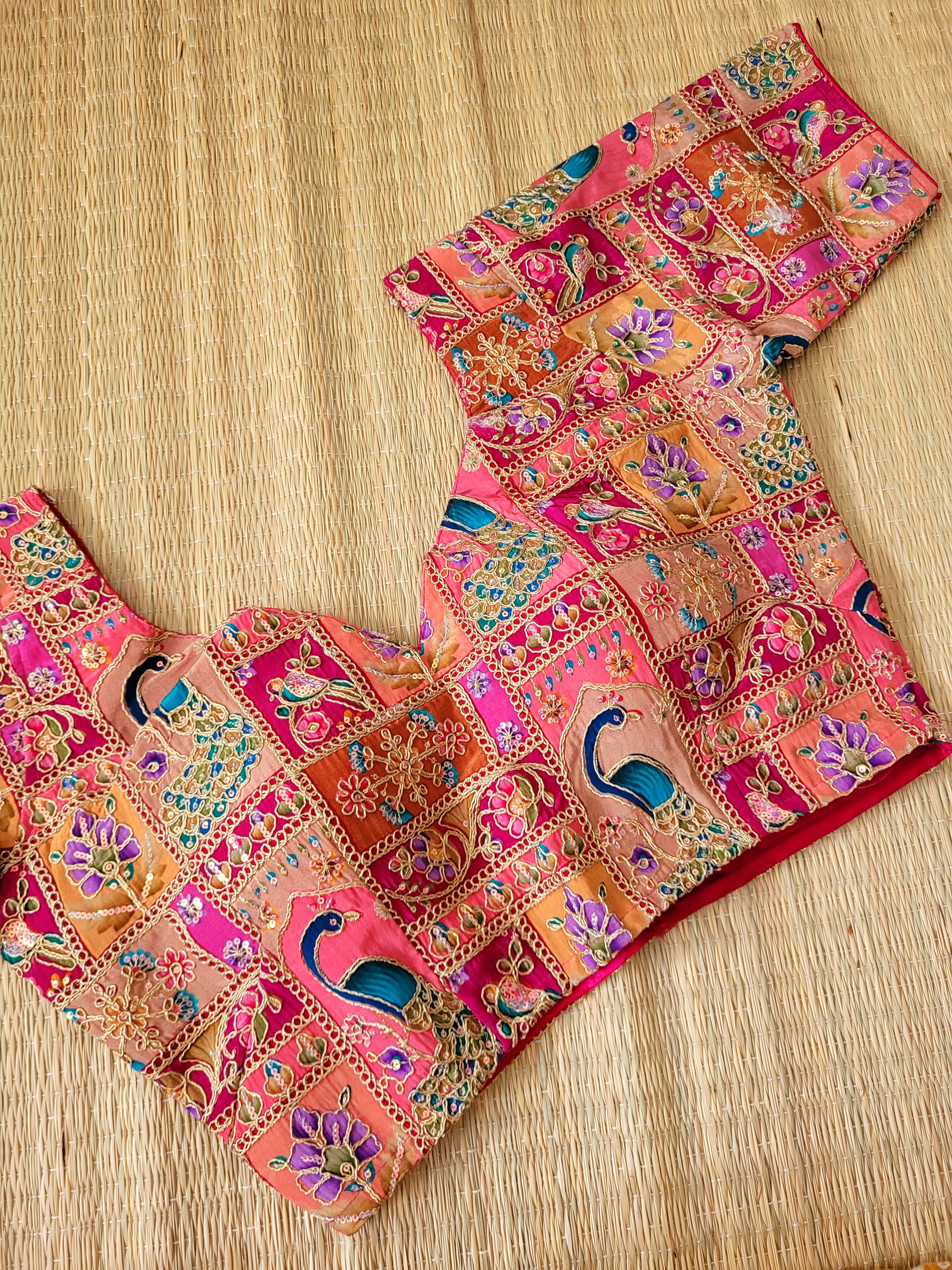 Viscose Chinon Embroidery Blouse