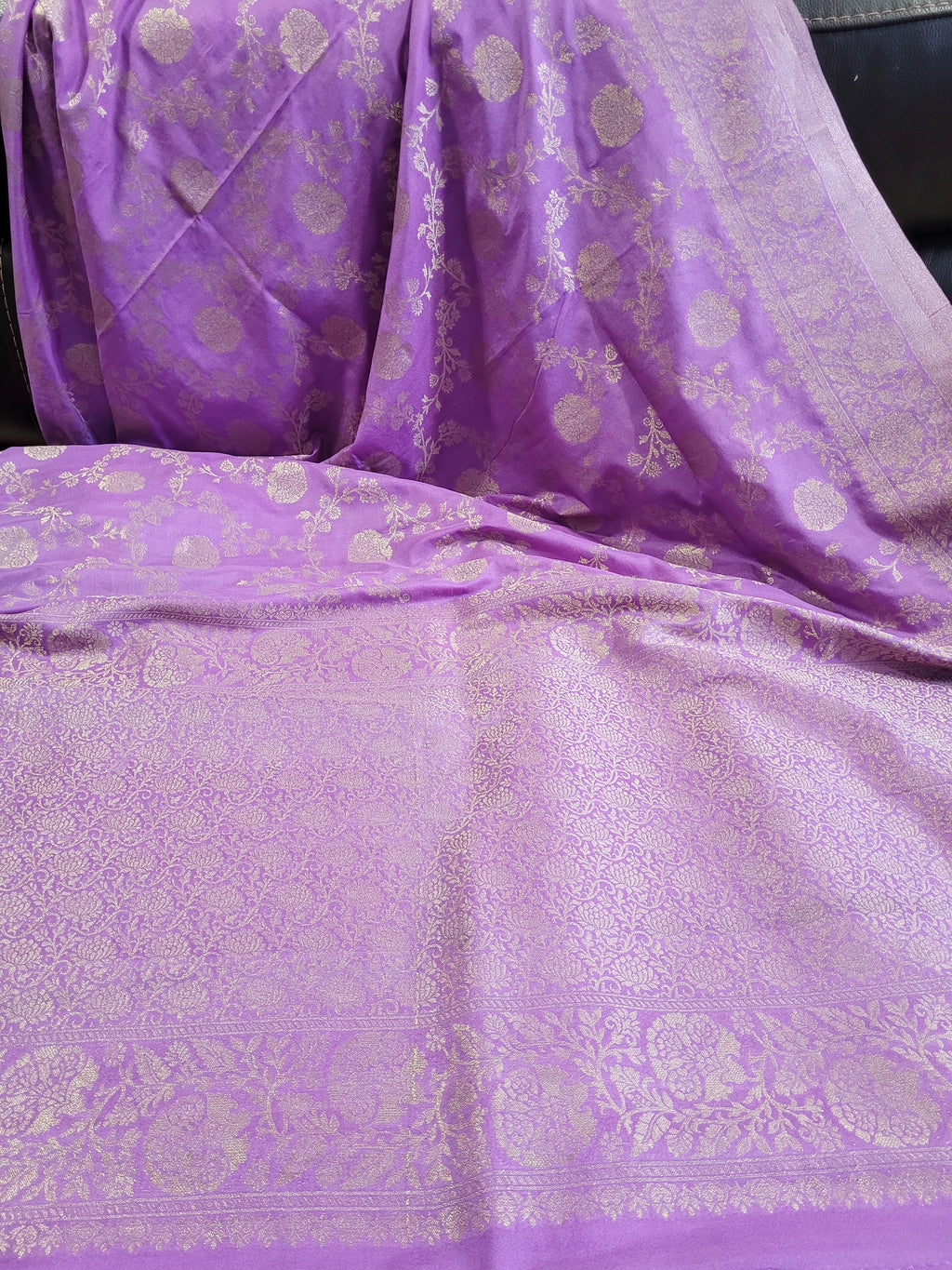 Semi Georgette Banaras Silk Saree