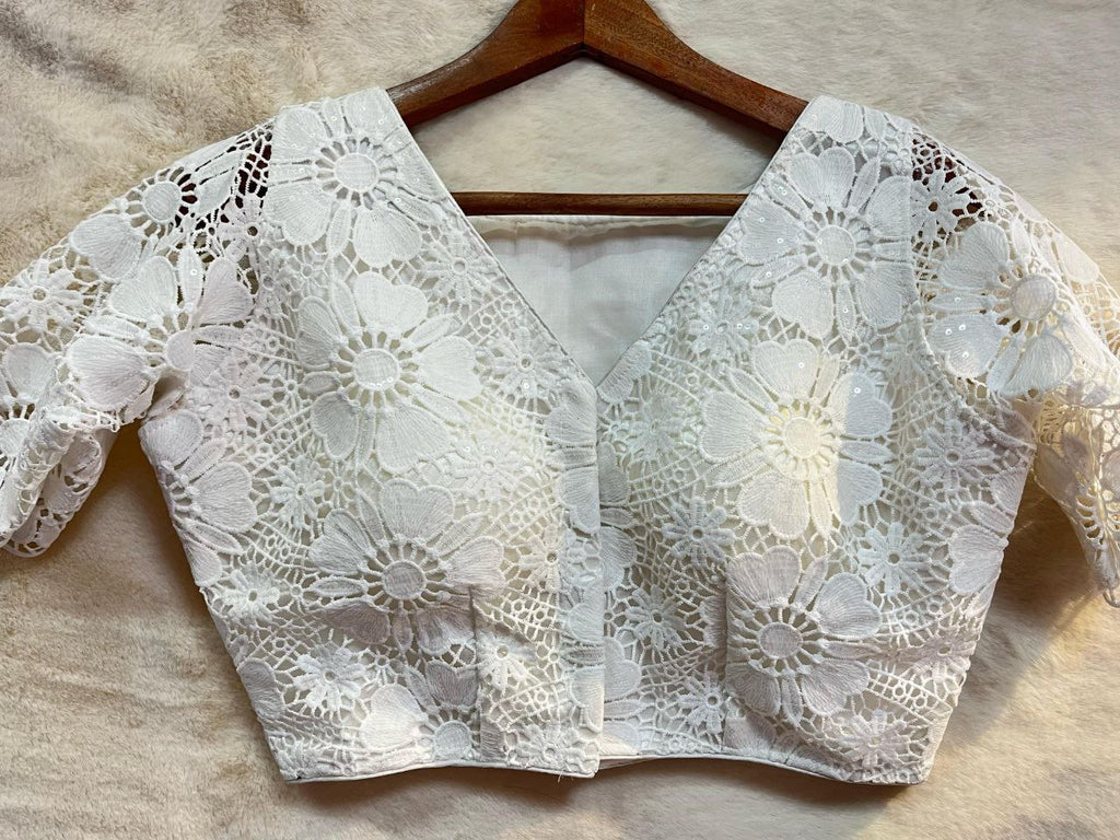 Cut Work Saree Blouse