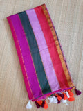 Stripped Mul Cotton Saree