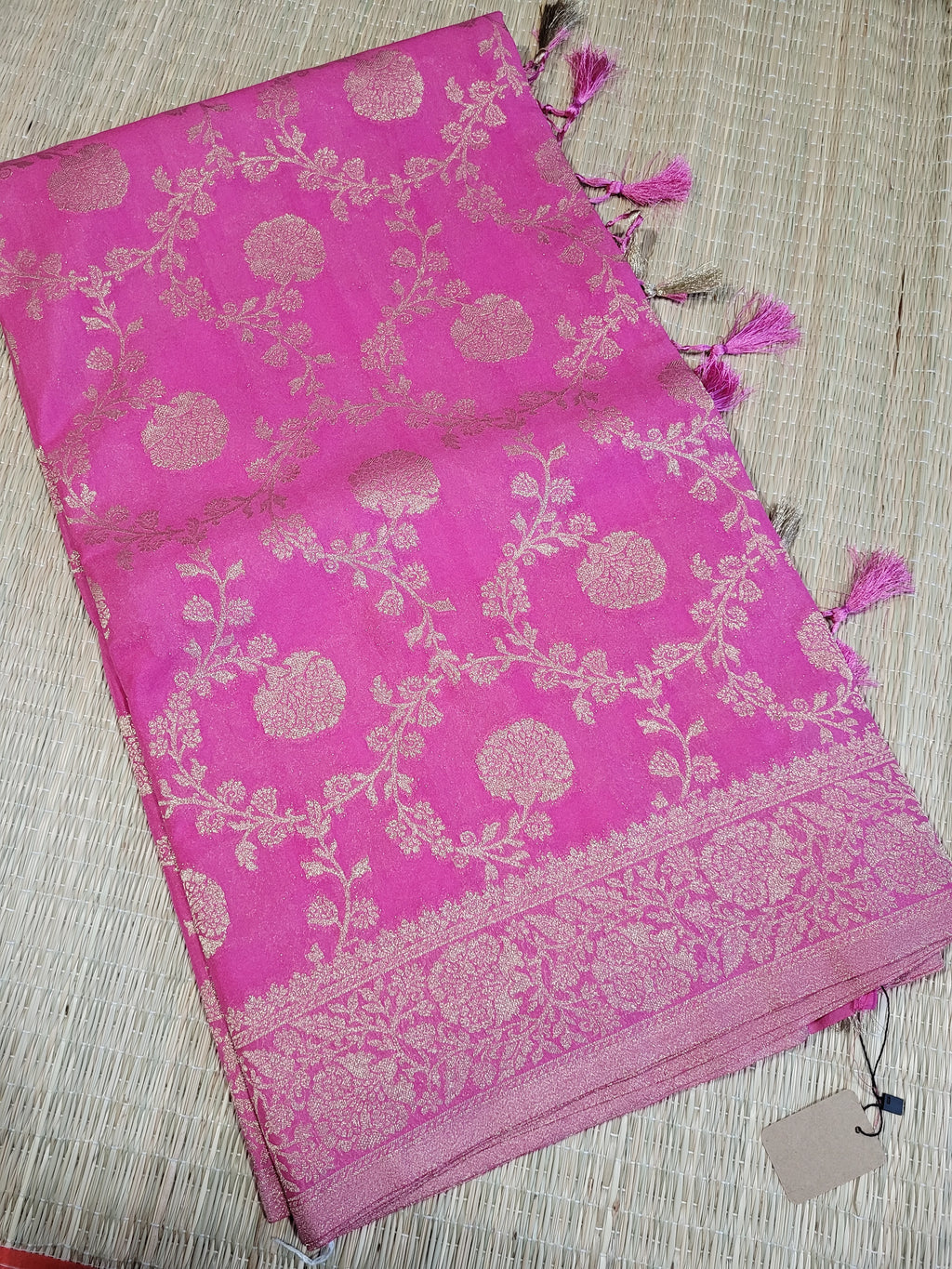 Semi Georgette Banaras Silk Saree