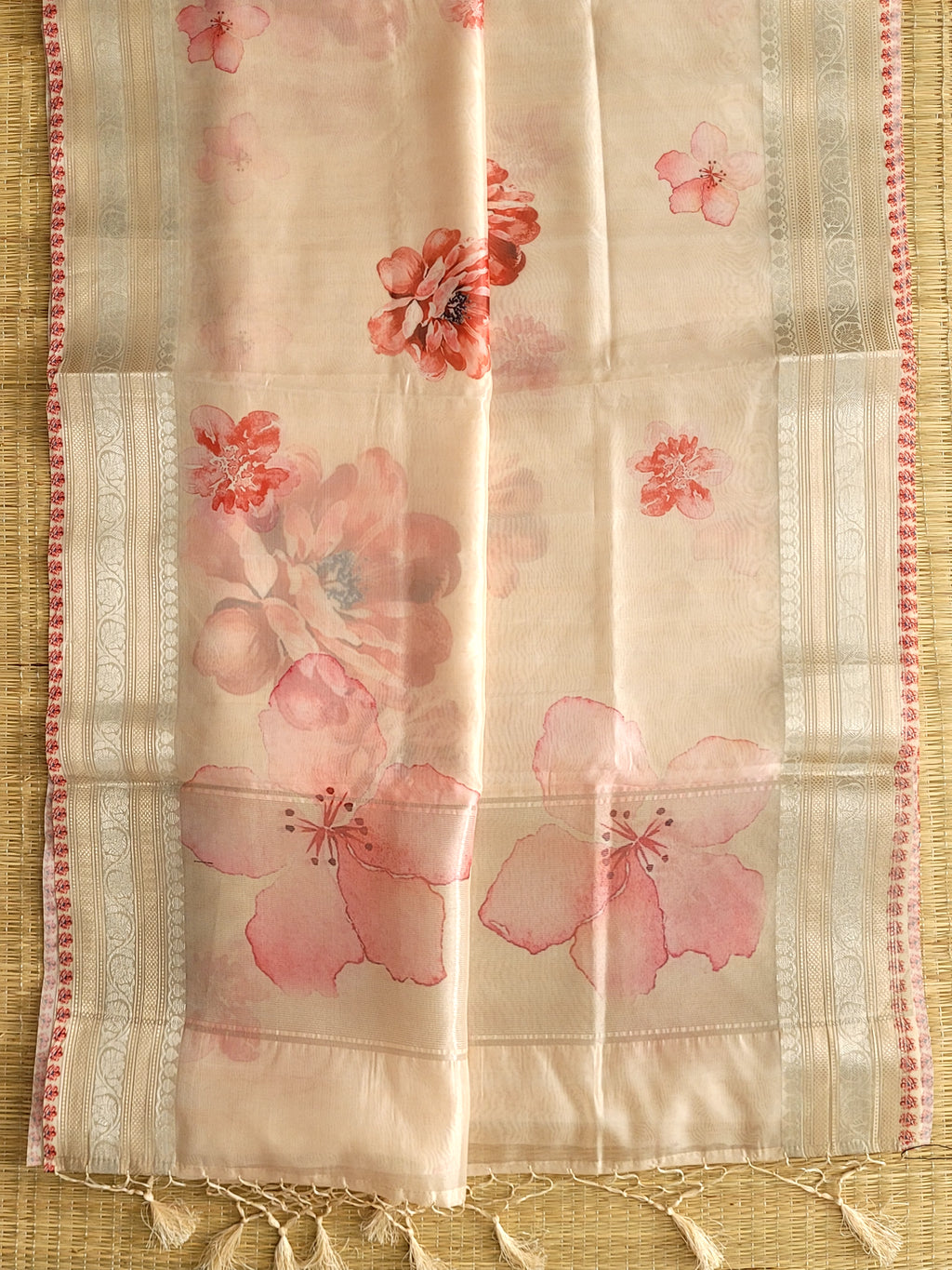 Organza Banaras Saree With Blouse