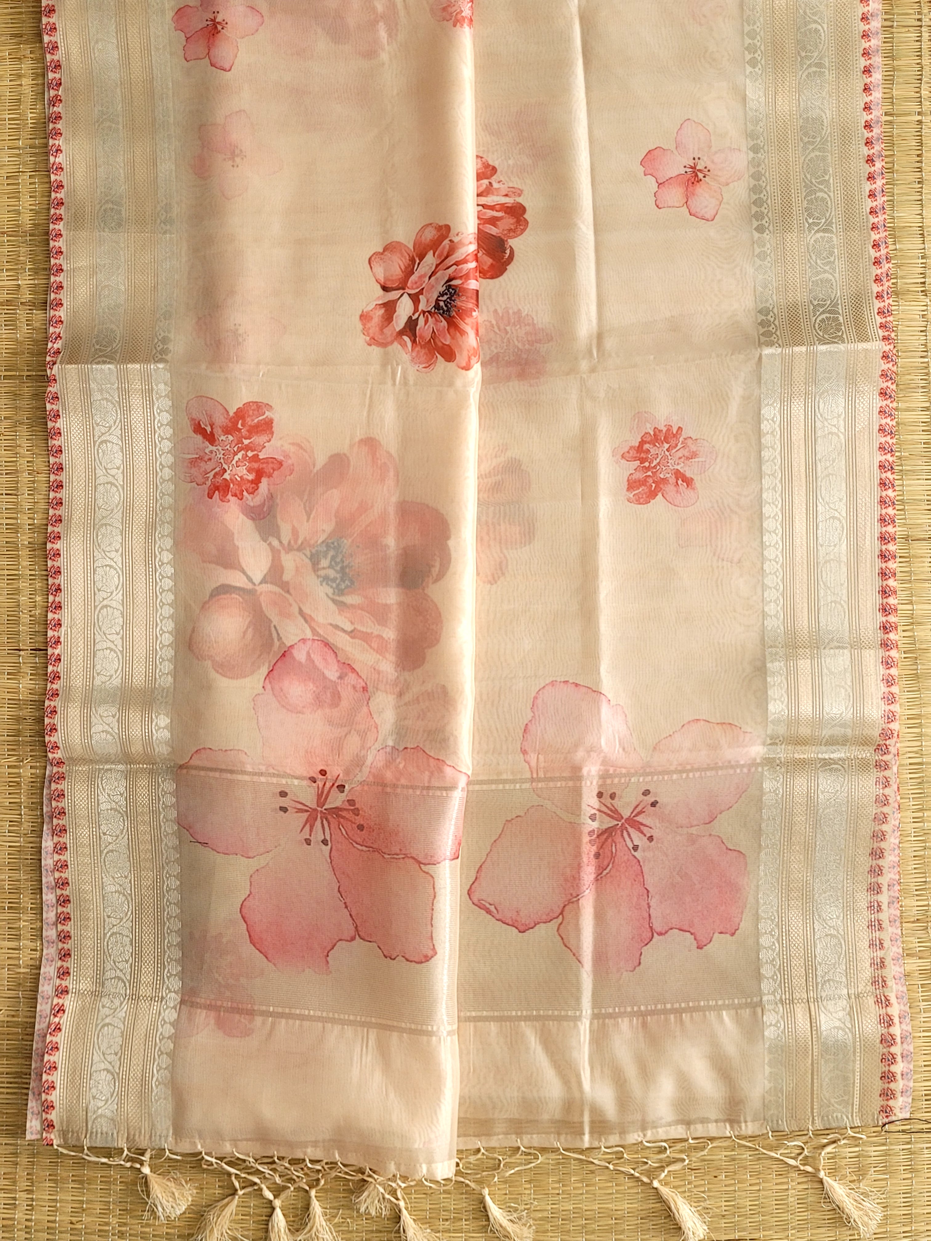 Organza Banaras Saree With Blouse