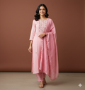 Salwar Suit With Silk Dupatta