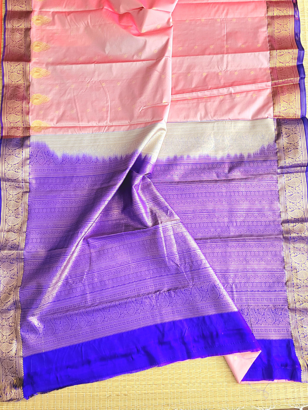 Semi Kanchipuram Handloom Silk Saree