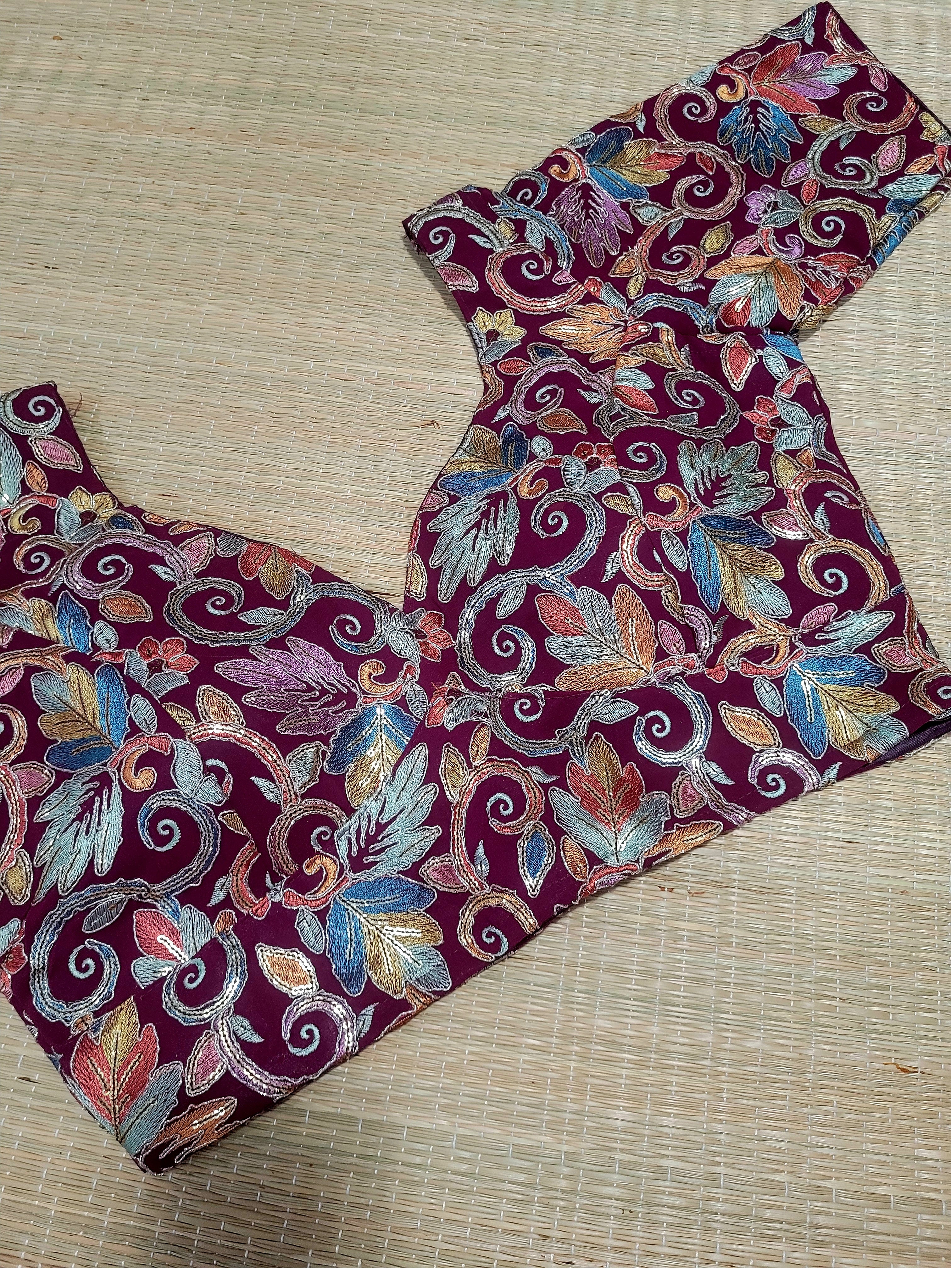 Viscose Georgette Embroidery Blouse