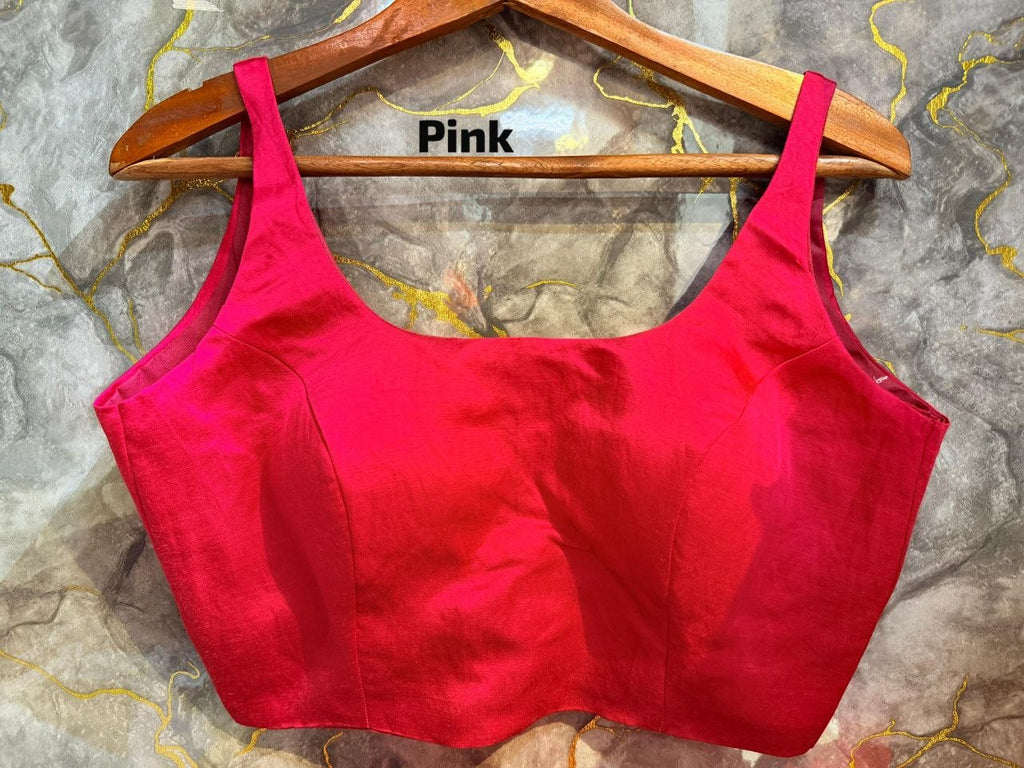 Cotton Silk Sleeveless Blouse