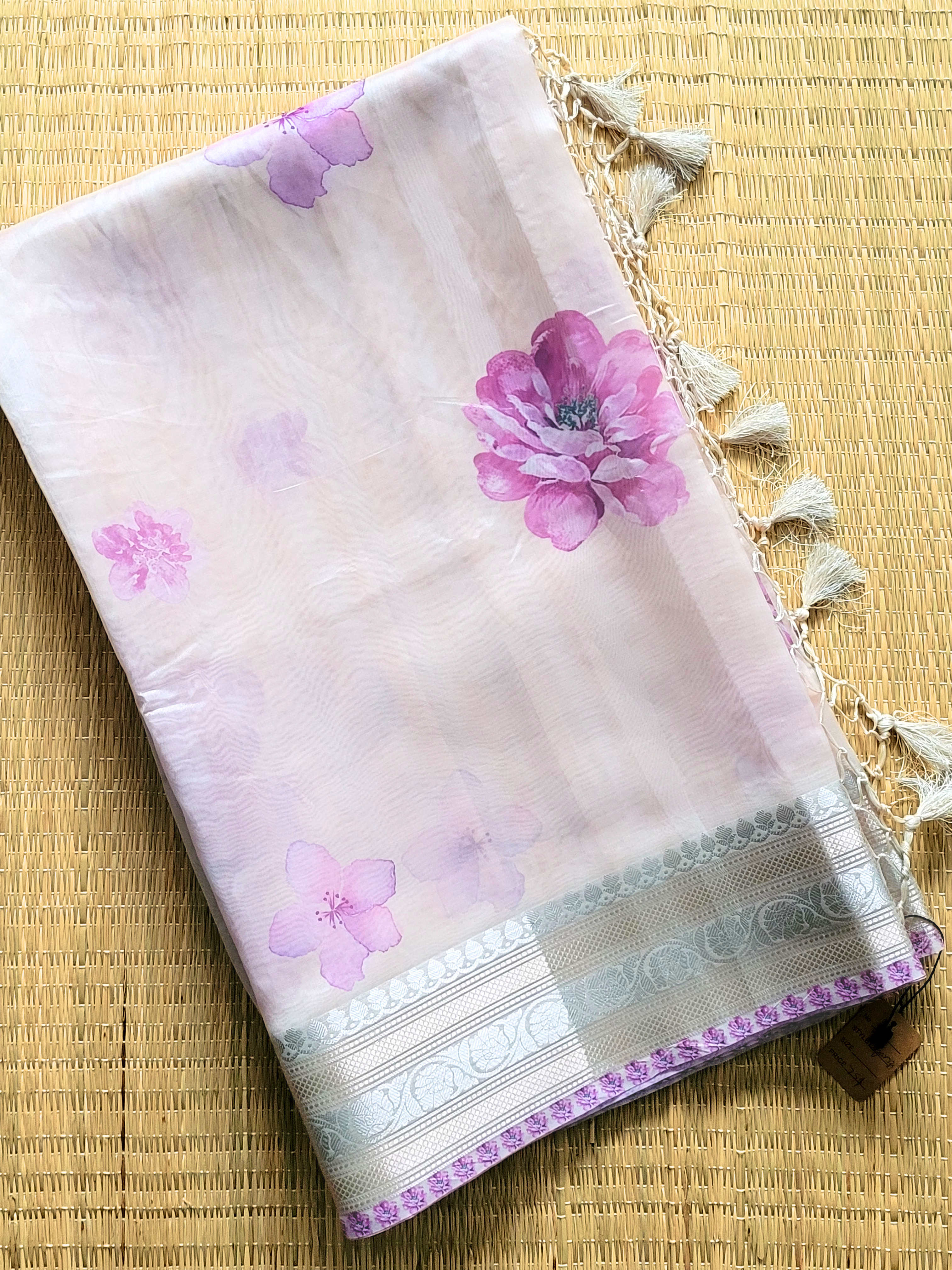 Organza Banaras Saree With Blouse