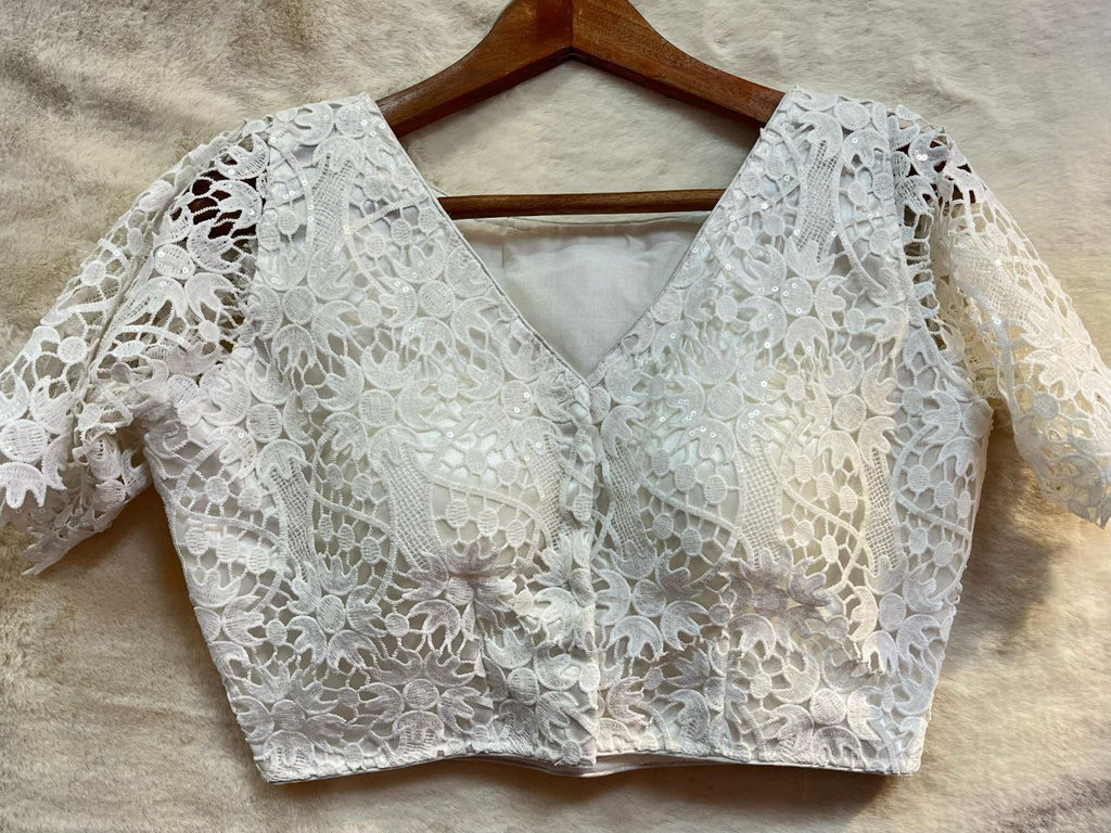Cut Work Saree Blouse