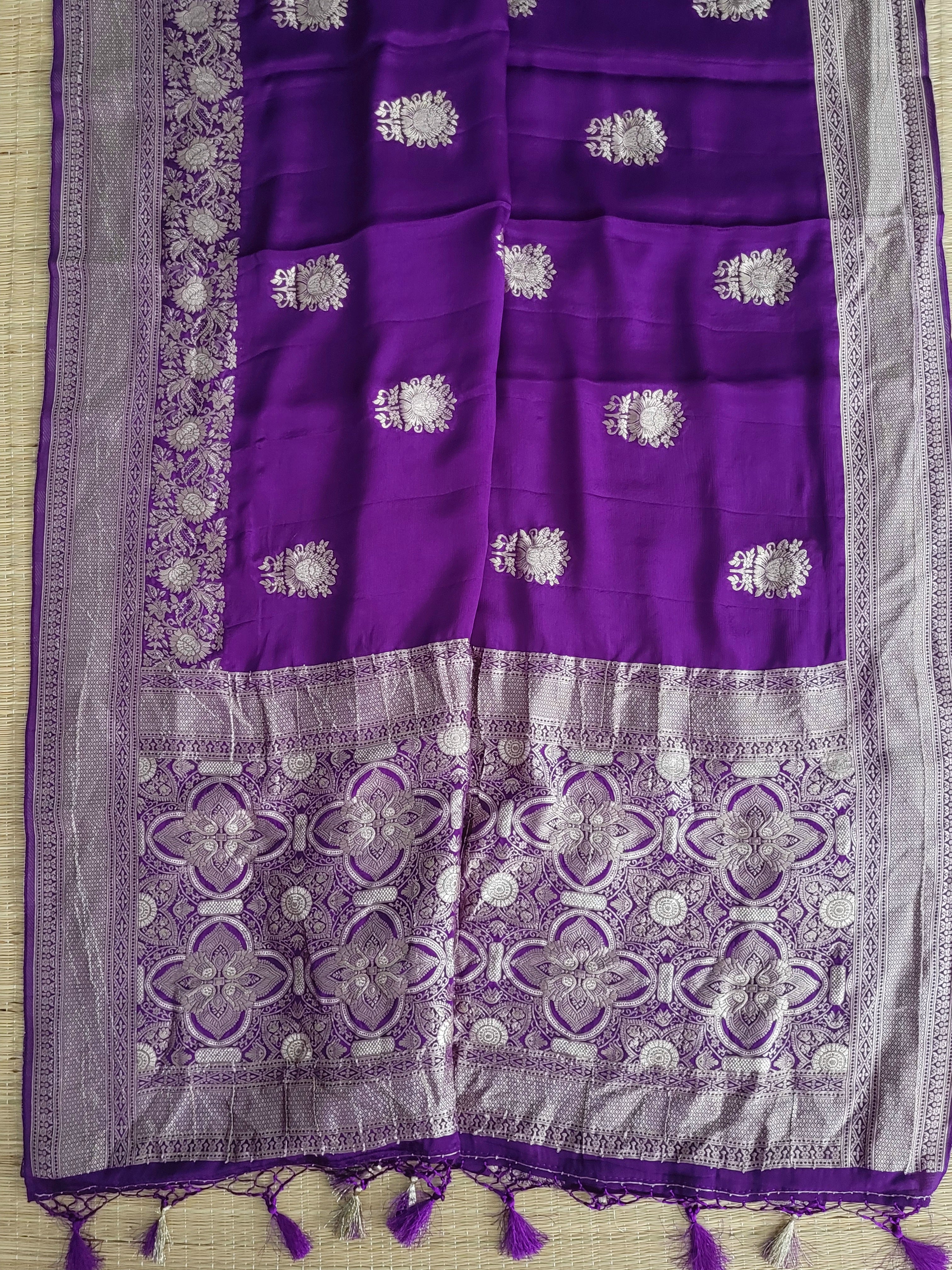 Banaras Satin Mashru Silk Saree