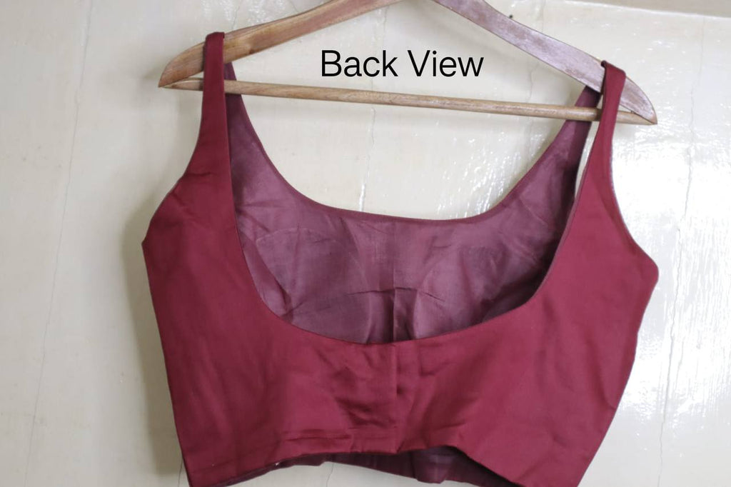 Cotton Silk Sleeveless Blouse
