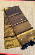 Copper Shaded Tissue Gini saree