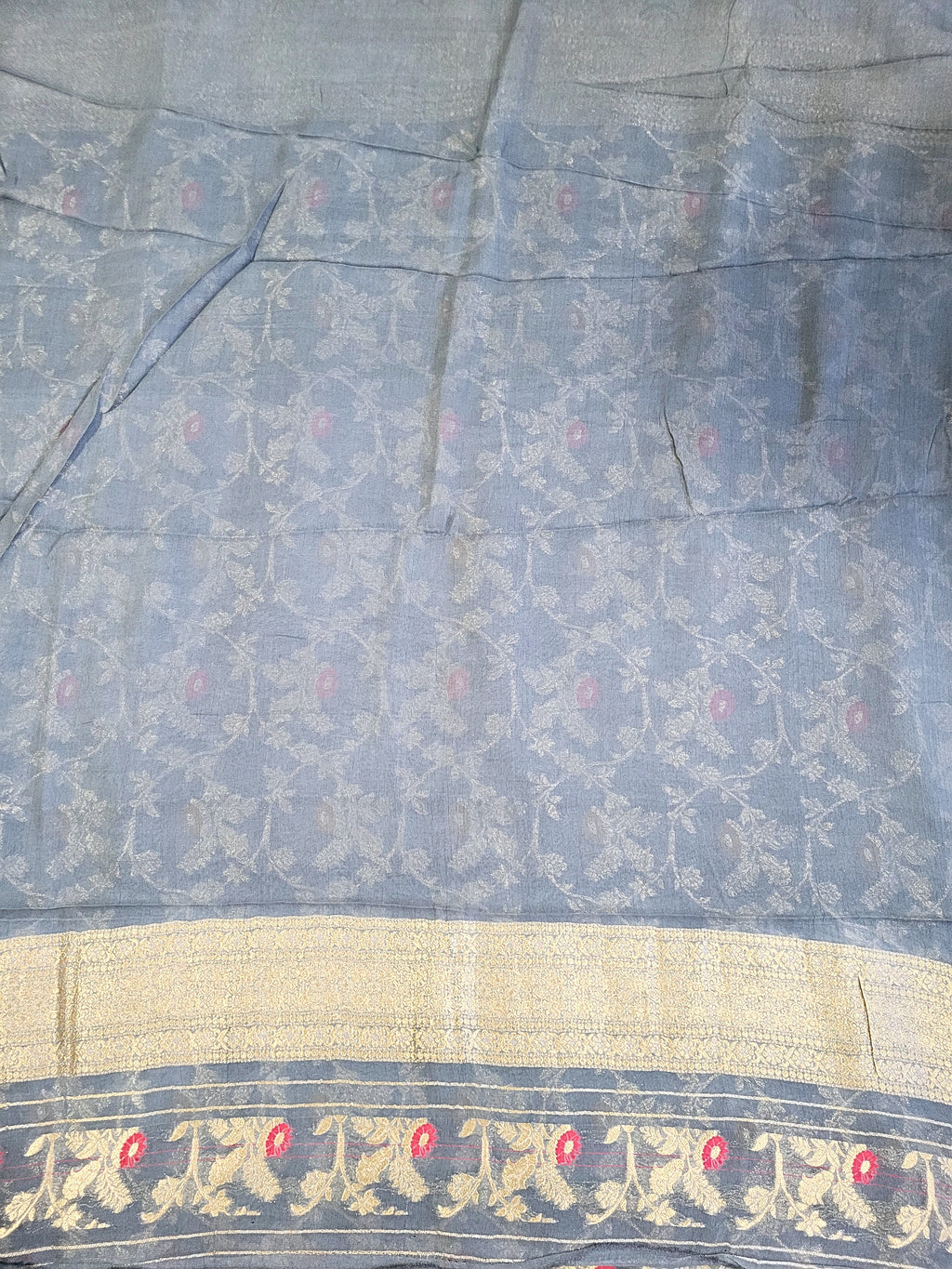 Premium Khadi Georgette Saree