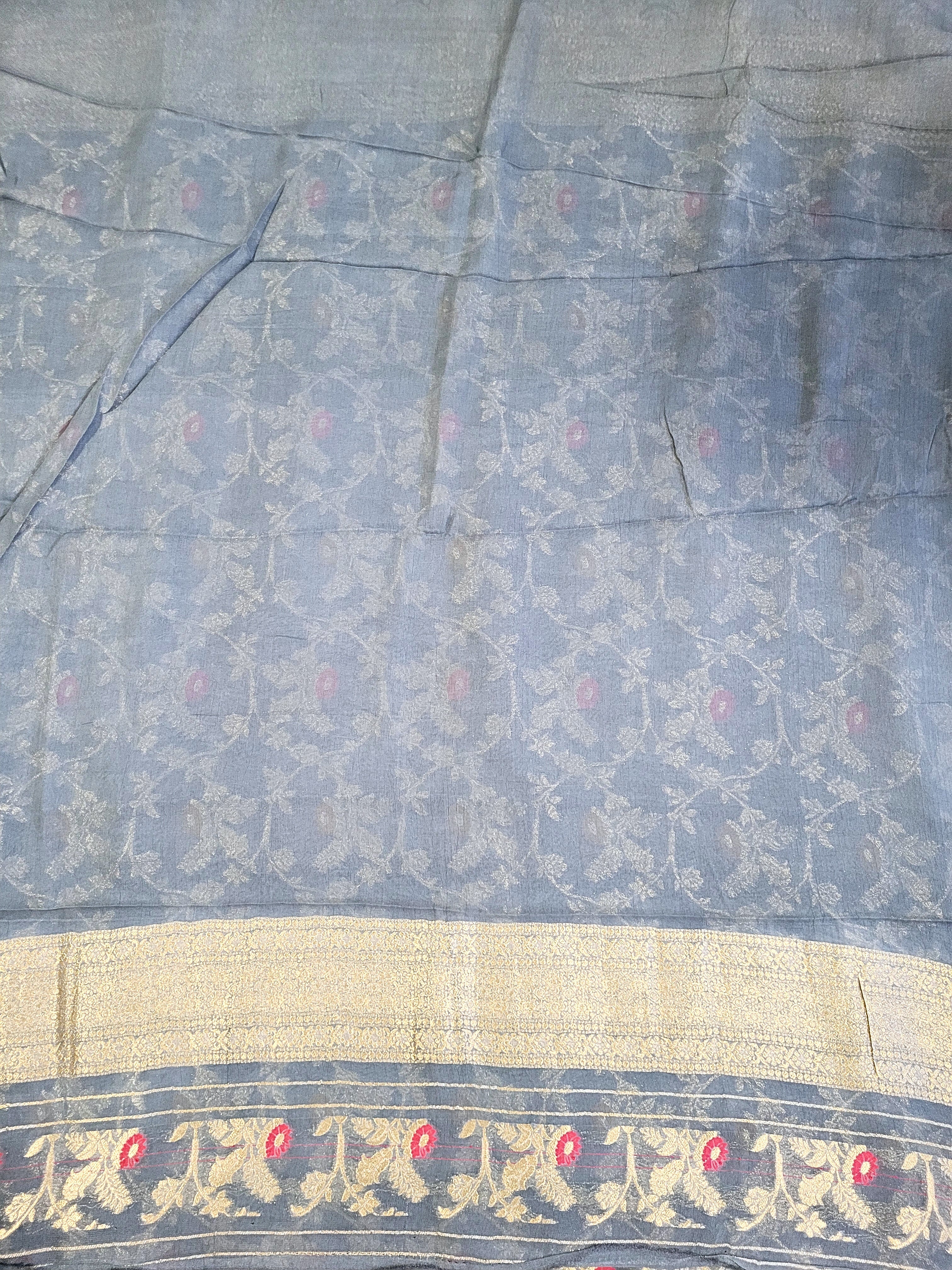 Premium Khadi Georgette Saree