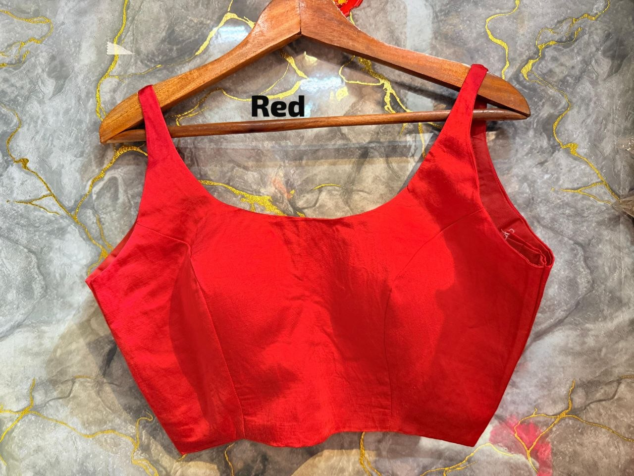 Cotton Silk Sleeveless Blouse