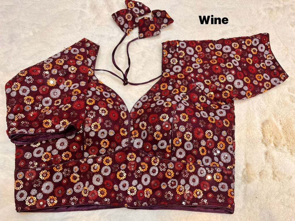 Georgette Sequins Blouse