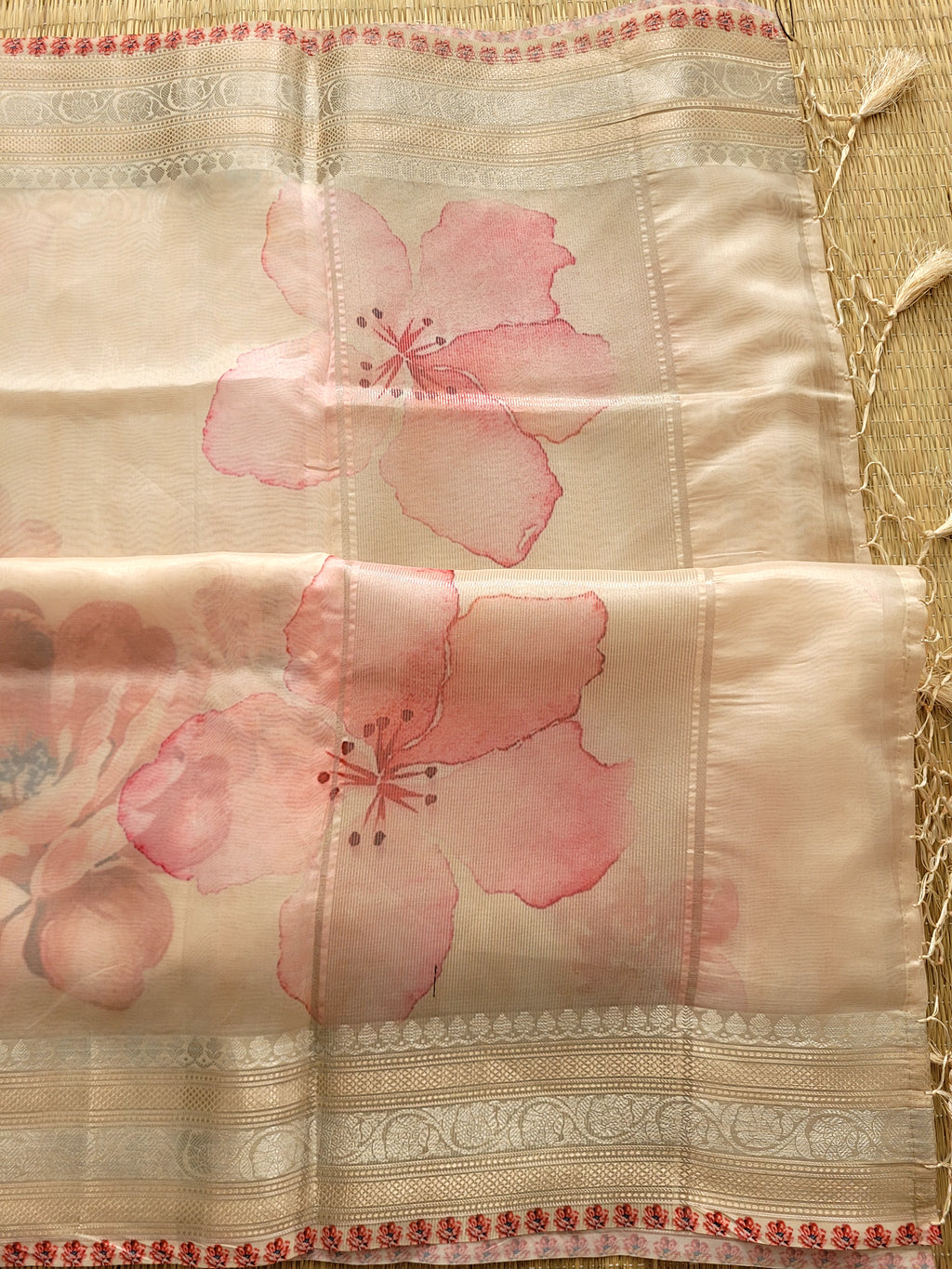 Organza Banaras Saree With Blouse