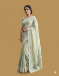 Exquisite Georgette Chikankari Saree