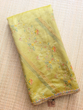 Crushed Tissue Saree With Embroidery