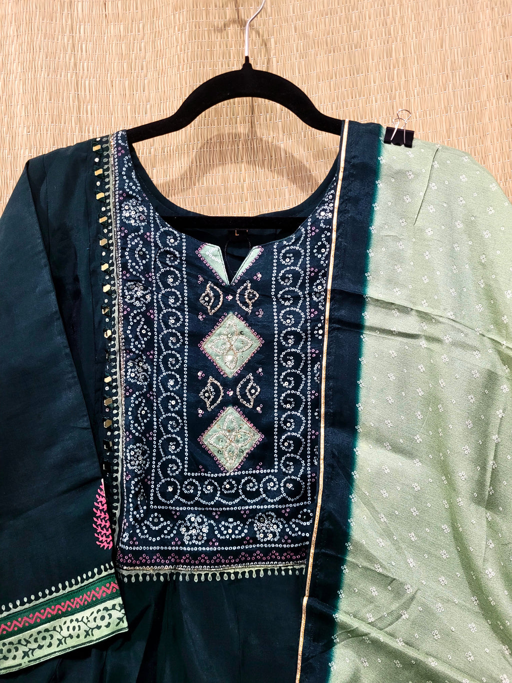 Muslin Anarkali Suit With Dupatta