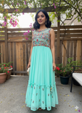 Mul Cotton Embroidery Gown