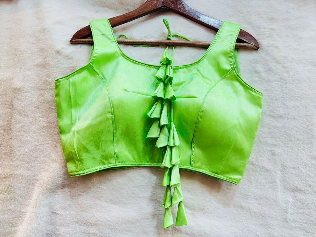 Raw Silk Sleeveless Blouse