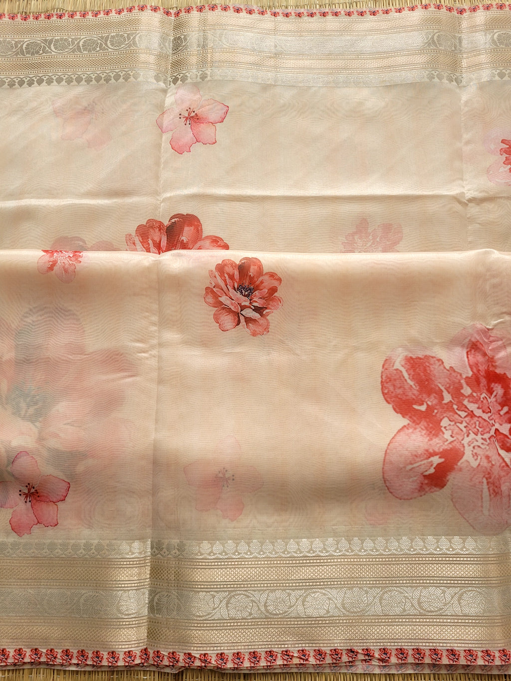 Organza Banaras Saree With Blouse