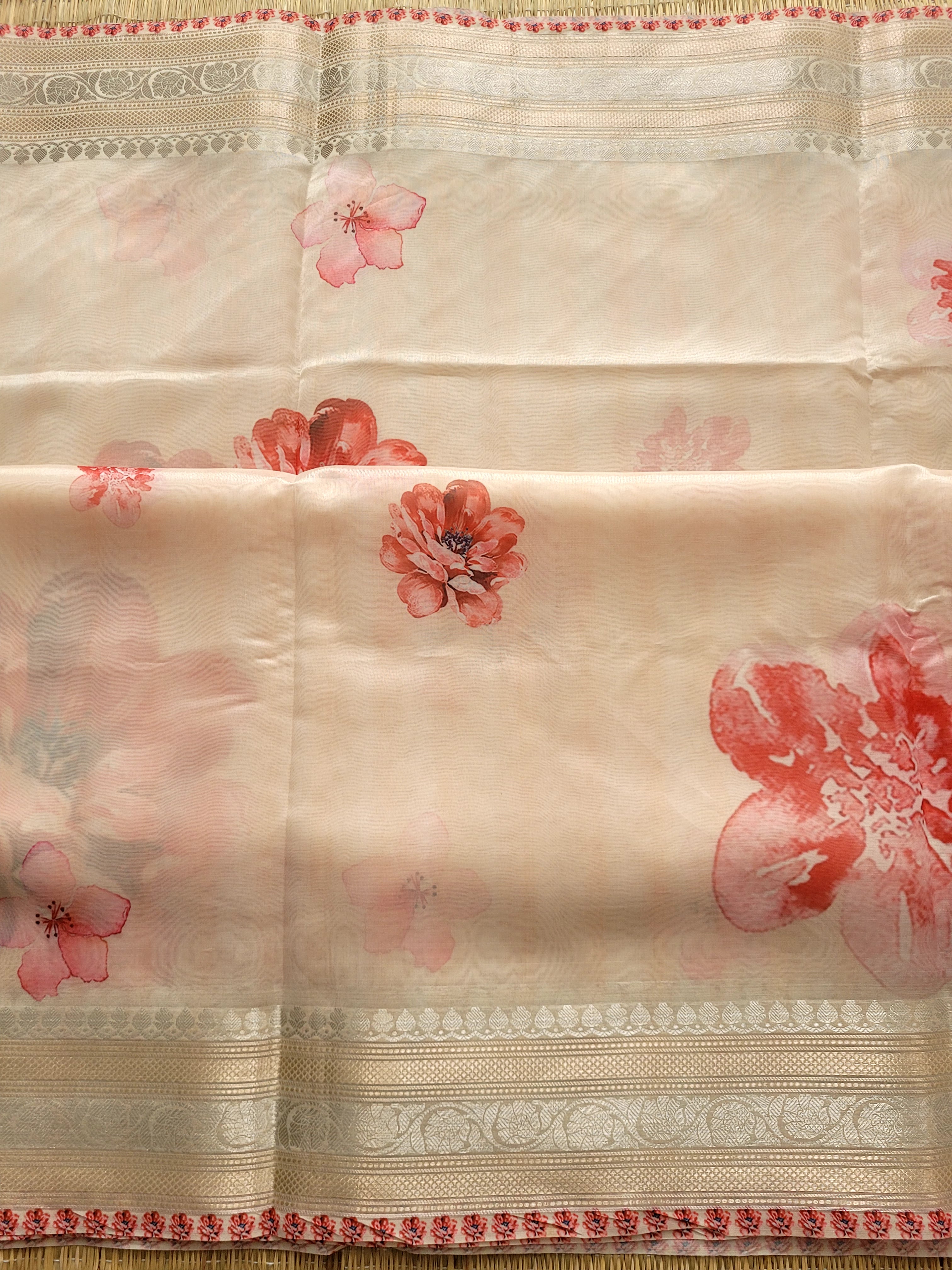 Organza Banaras Saree With Blouse