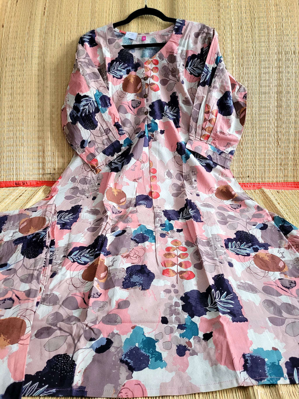 Cotton Printed A line Kurti With Pant