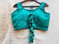Raw Silk Sleeveless Blouse
