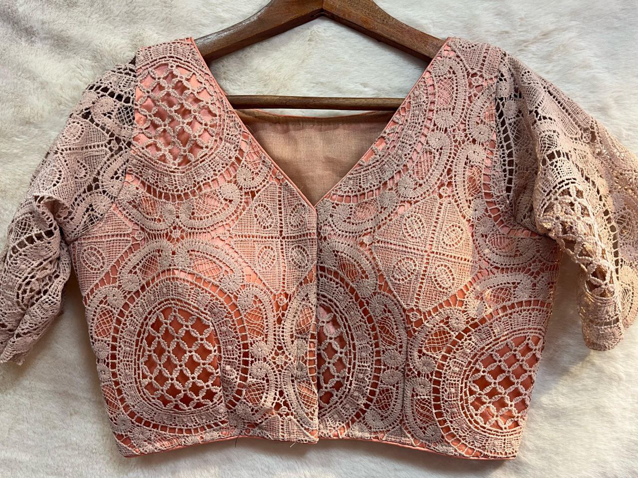 Cut Work Saree Blouse