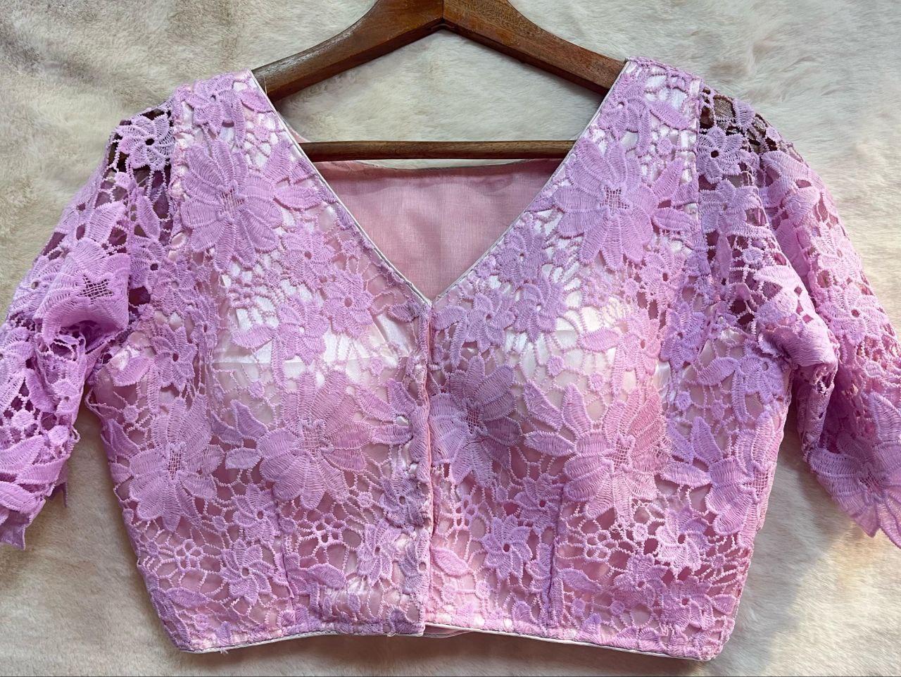 Cut Work Saree Blouse